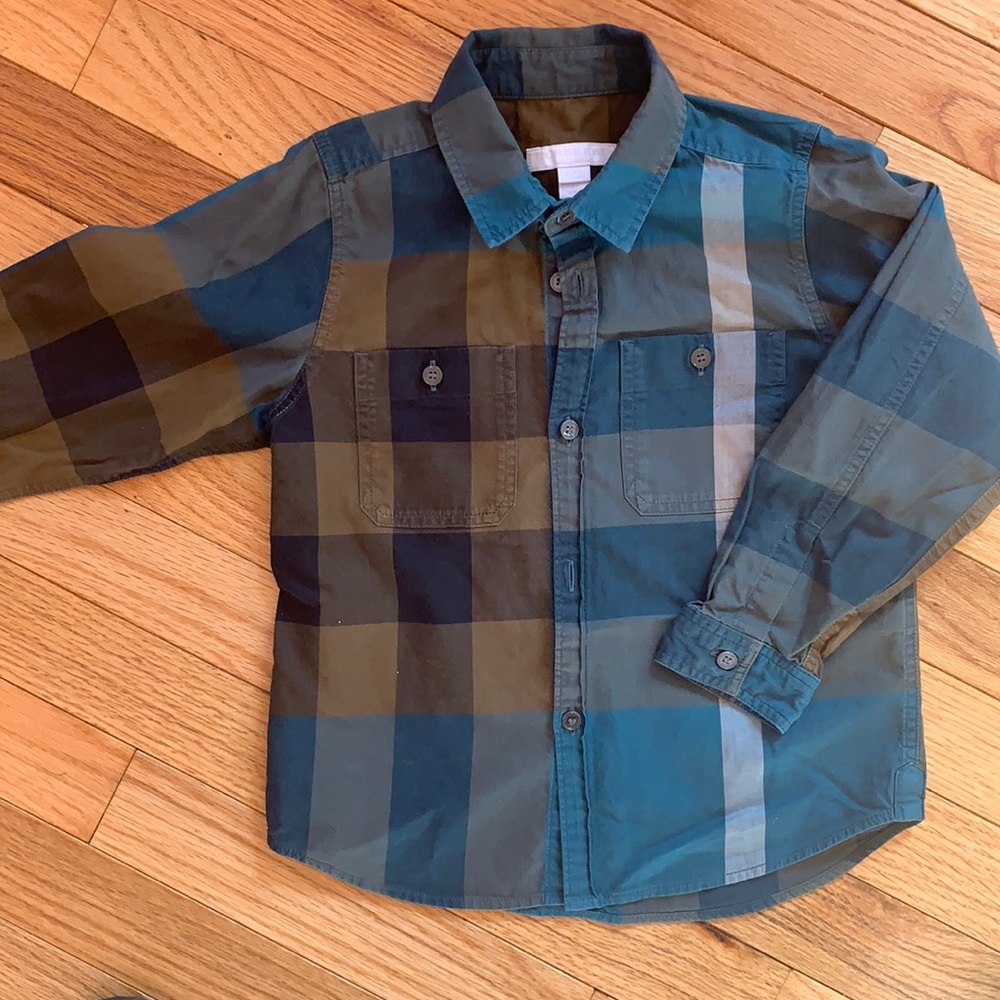 Boys Burberry button-down dress shirt